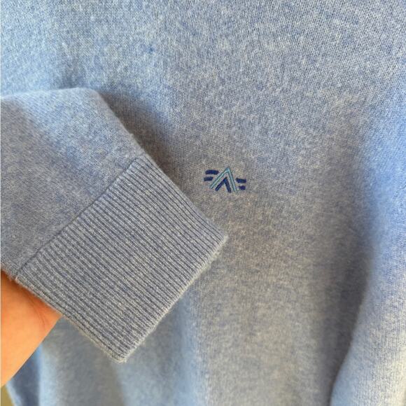 Men's Blue Greyson Wool/Cashmere Hooded Sweater Size Small - Picture 6 of 11